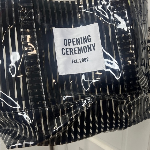 Opening Ceremony Striped PVC Tote - Picture 3 of 11